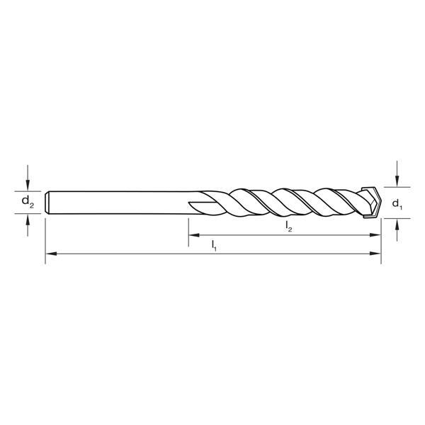 Sutton D6000009 Combination Masonry & Viper Drill Bit Set 9 piece - TCT - AIMS Industrial Supplies