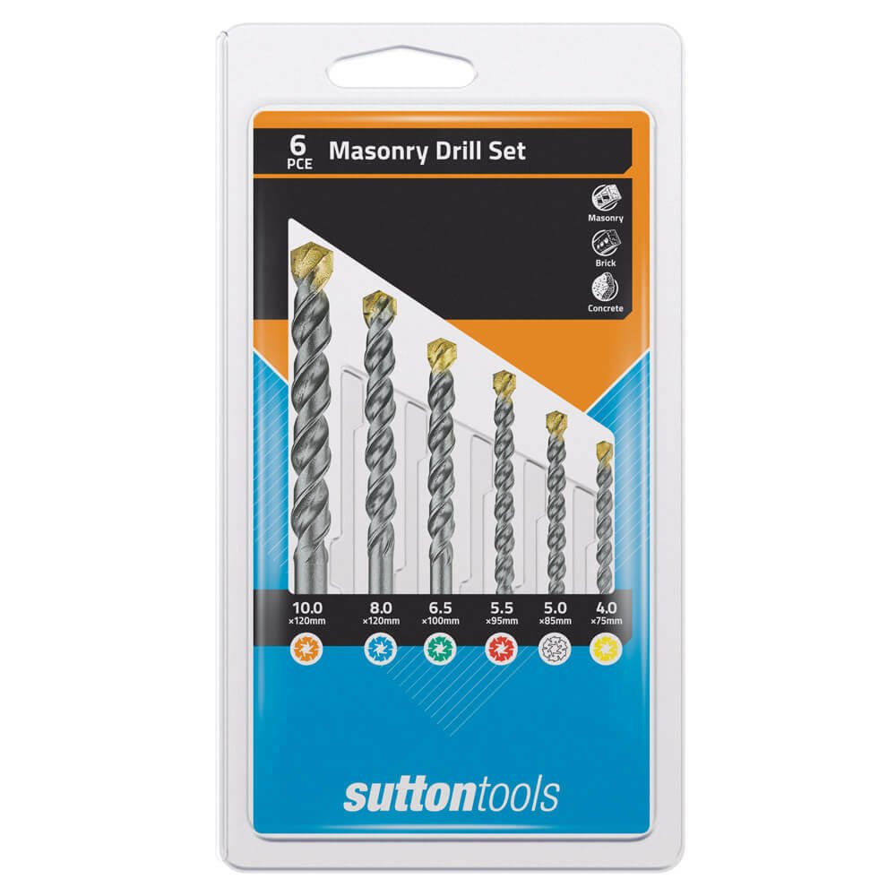 Sutton D600SMD2 Masonry Drill Set 6 piece - Standard Fixing - TCT - AIMS Industrial Supplies