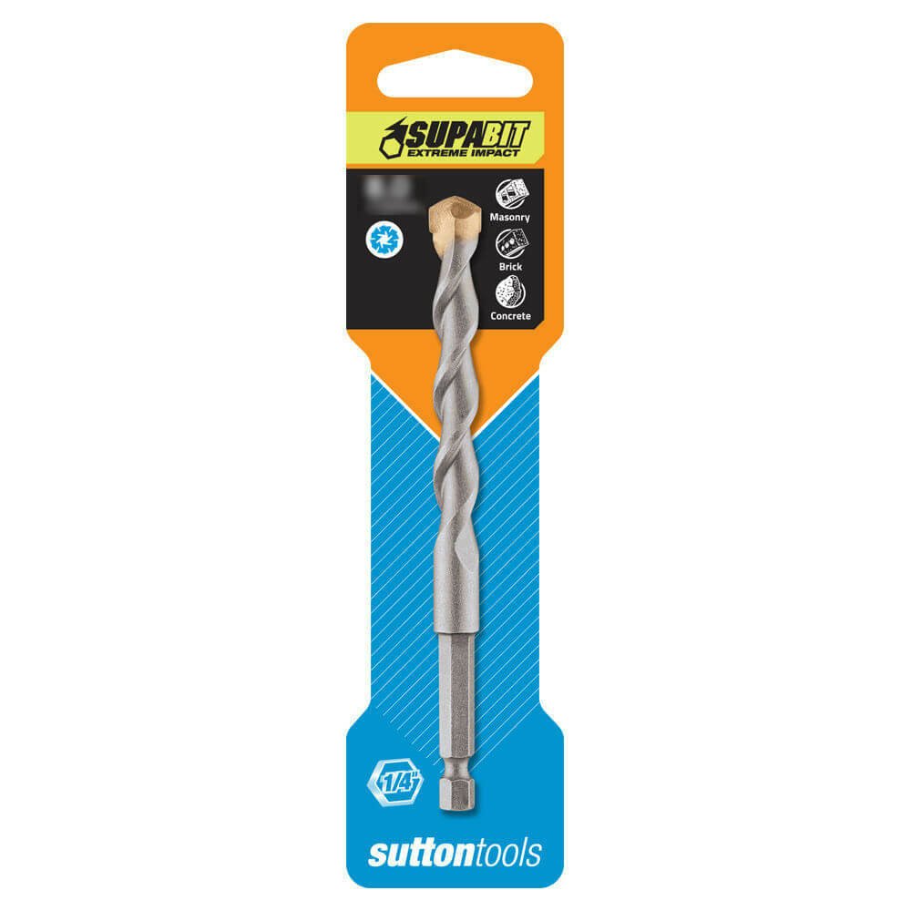 Sutton D609 Impact Driver Masonry Drill Bit Hex Shank - TCT - AIMS Industrial Supplies