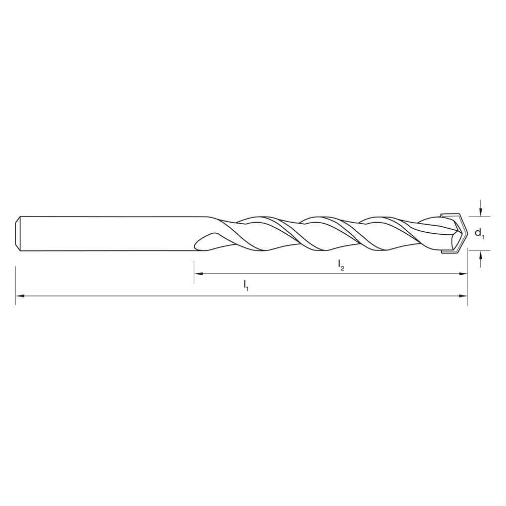 Sutton D610 Multi-Purpose Drill Bit - Standard - Tungsten Carbide TCT - AIMS Industrial Supplies