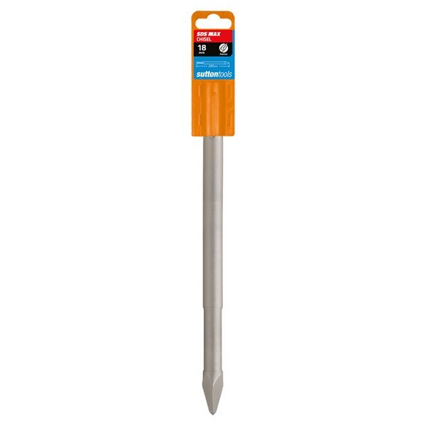 Sutton D6701860 18 x 600mm SDS Max Masonry Pointed (Helical) Chisel