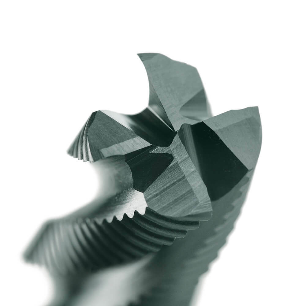 Sutton E147 Metric 3-6 Flute Roughing Endmill - 8% Cobalt TiCN - Long2