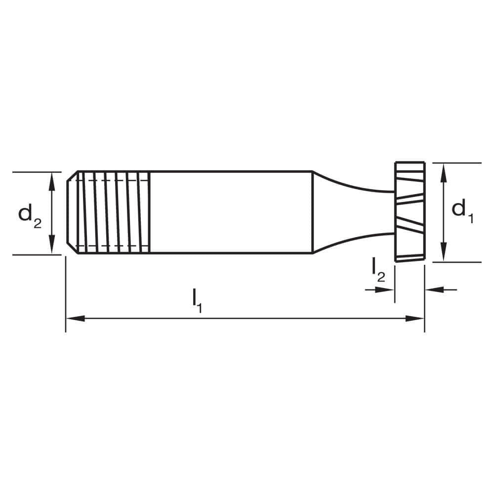 Sutton E178 Woodruff Cutter - HSS - Threaded - AIMS Industrial Supplies