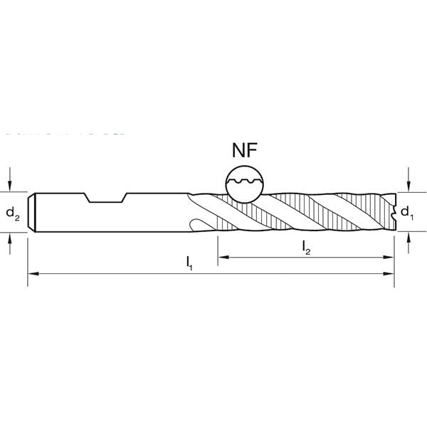 Sutton E205 Rougher - NF (semi roughing) - R30 - Long - AIMS Industrial Supplies