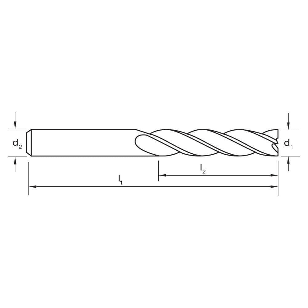 Sutton E230 Metric 4 Flute Endmill - 8% Cobalt Steel - TiCN - Long - AIMS Industrial Supplies