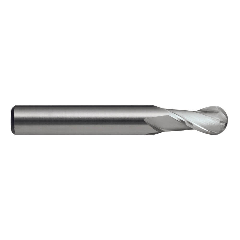 Sutton E311 Imperial 2 Flute Ball Nose Endmill - Carbide VHM Regular - AIMS Industrial Supplies