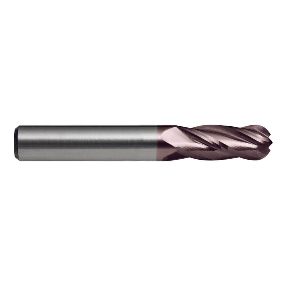 Sutton E319 Imperial 4 Flute Ball Nose Endmill Carbide AlCrN Regular - AIMS Industrial Supplies