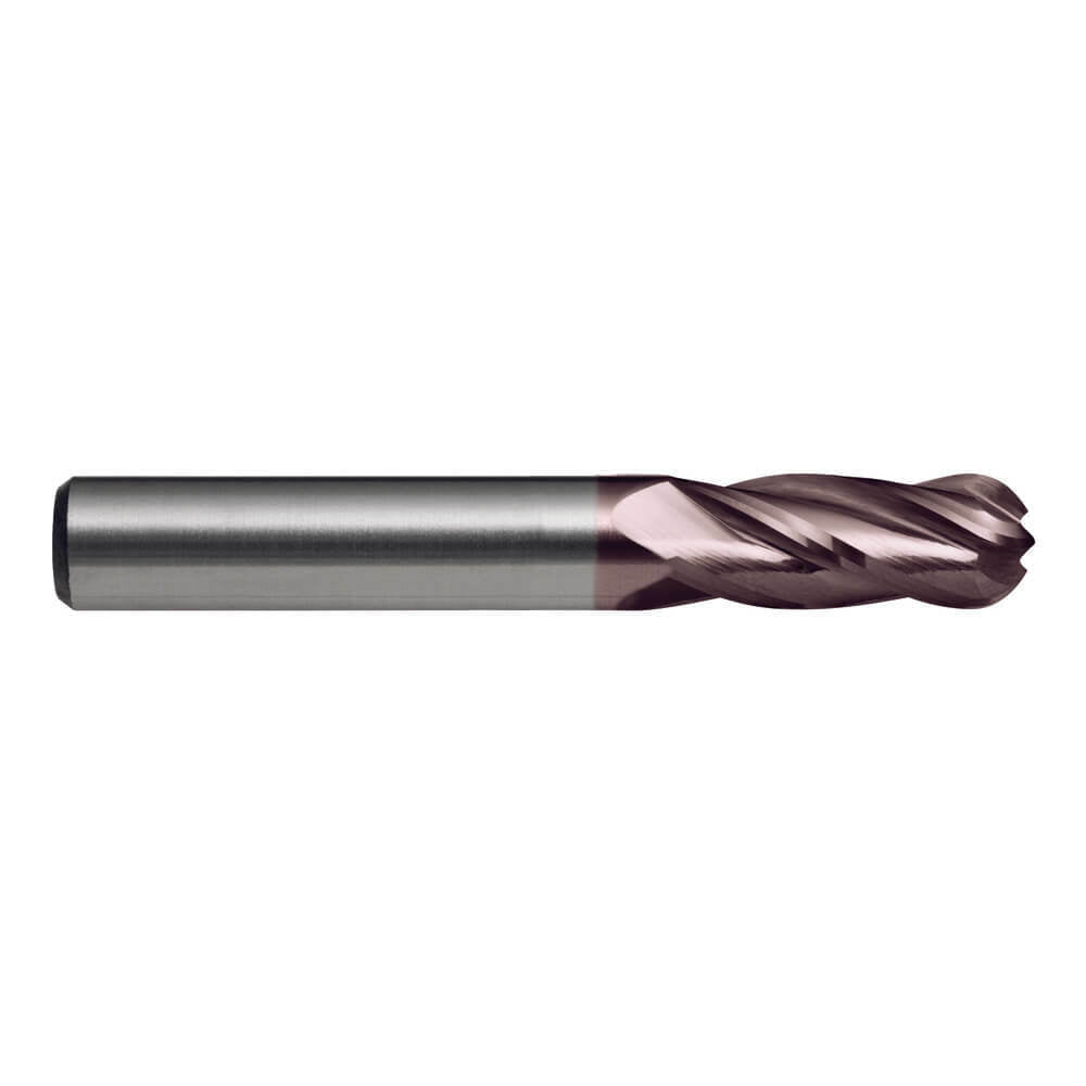 Sutton E319 Imperial 4 Flute Ball Nose Endmill Carbide AlCrN Regular - AIMS Industrial Supplies
