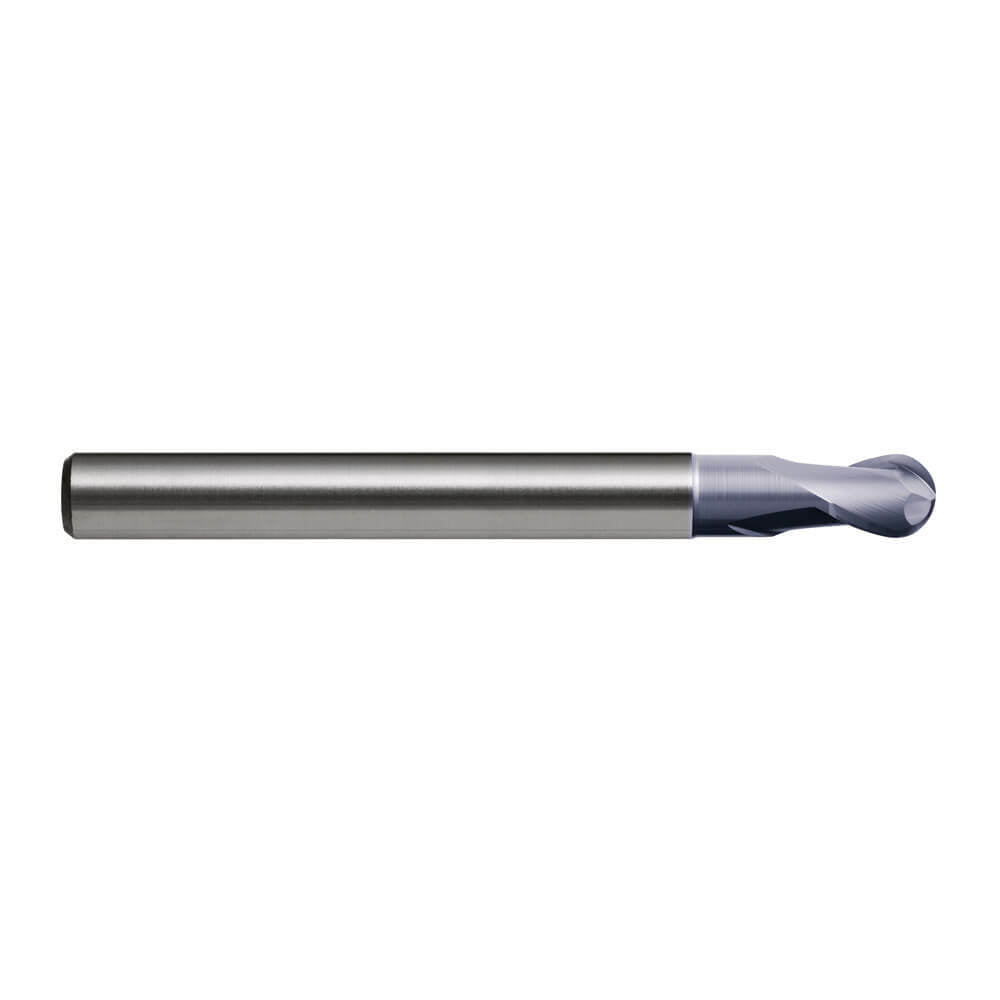 Sutton E440 Metric 2 Flute Ball Nose Slot Drill Carbide VHM AlCrN Long - AIMS Industrial Supplies
