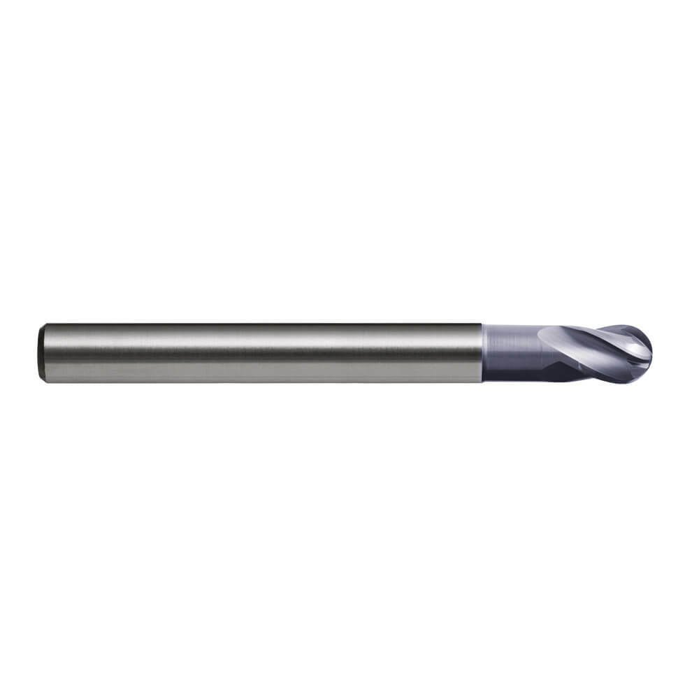 Sutton E442 Metric 4 Flute Ball Nose Slot Drill Carbide VHM AlCrN Long - AIMS Industrial Supplies