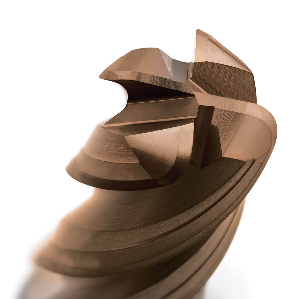 Sutton E462 Metric 4 Flute Corner Radius Endmill R0.3 VHM Helica Long - AIMS Industrial Supplies