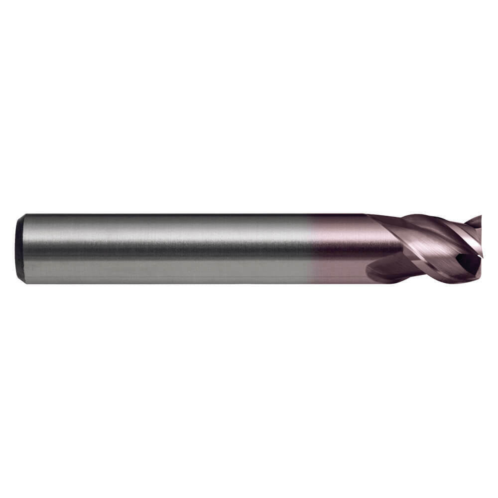 Sutton E5190400 4 x 6mm 3 Flute Endmill - Solid Carbide VHM AlCrN - Short1