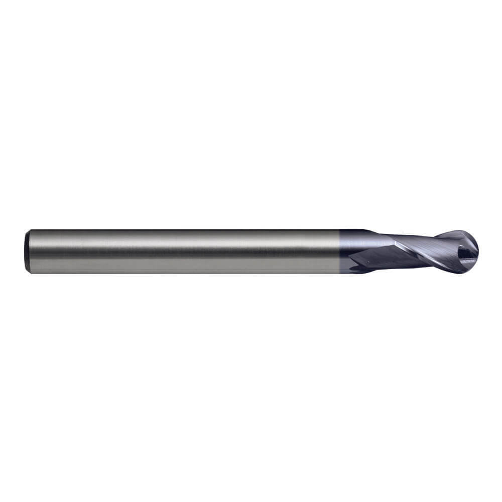 Sutton E555 Metric 2 Flute Ball Nose Slot Drill - VHM Ultra AlCrN Long - AIMS Industrial Supplies