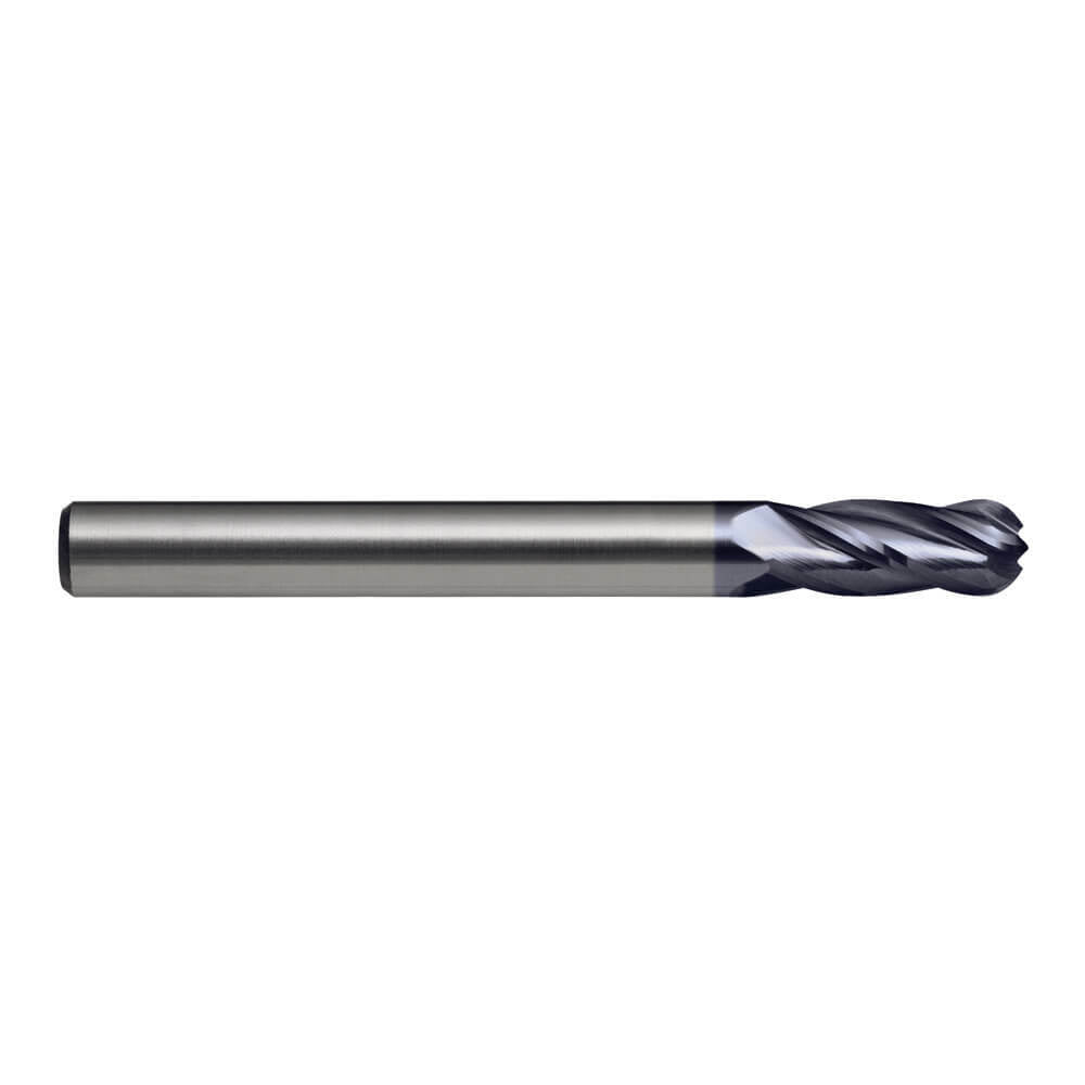 Sutton E557 Metric 4 Flute Ball Nose Endmill - VHM Ultra AlCrN - Long - AIMS Industrial Supplies