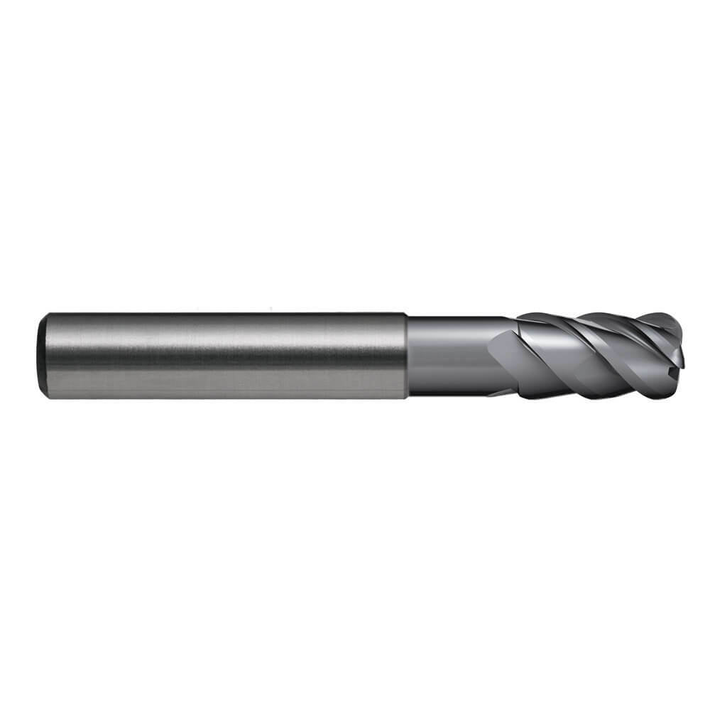 Sutton E568 Metric 4 Flute Corner Radius Endmill - VHM Ultra AlCrN - AIMS Industrial Supplies