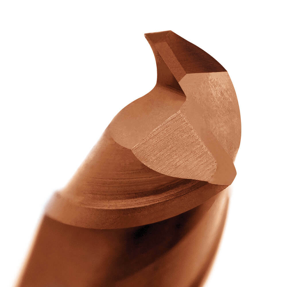 Sutton E581 Metric 2Flute Corner Radius Micro Endmill VHM Ultra TiSiN - AIMS Industrial Supplies