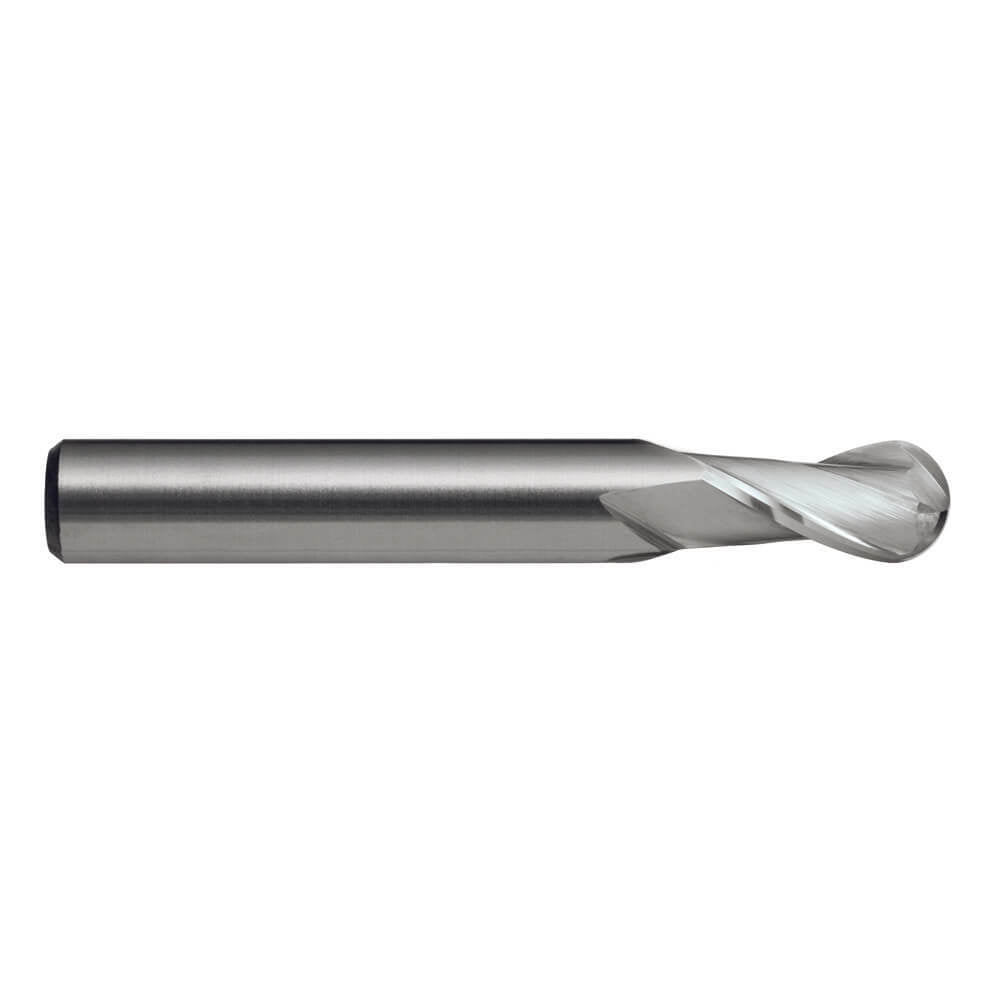 Sutton E602 Metric 2 Flute Ball Nose Endmill - Carbide VHM - Regular - AIMS Industrial Supplies