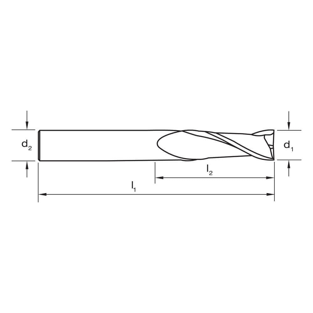 Sutton E603 Metric 2 Flute Endmill - Carbide VHM TiAlN - Regular - AIMS Industrial Supplies