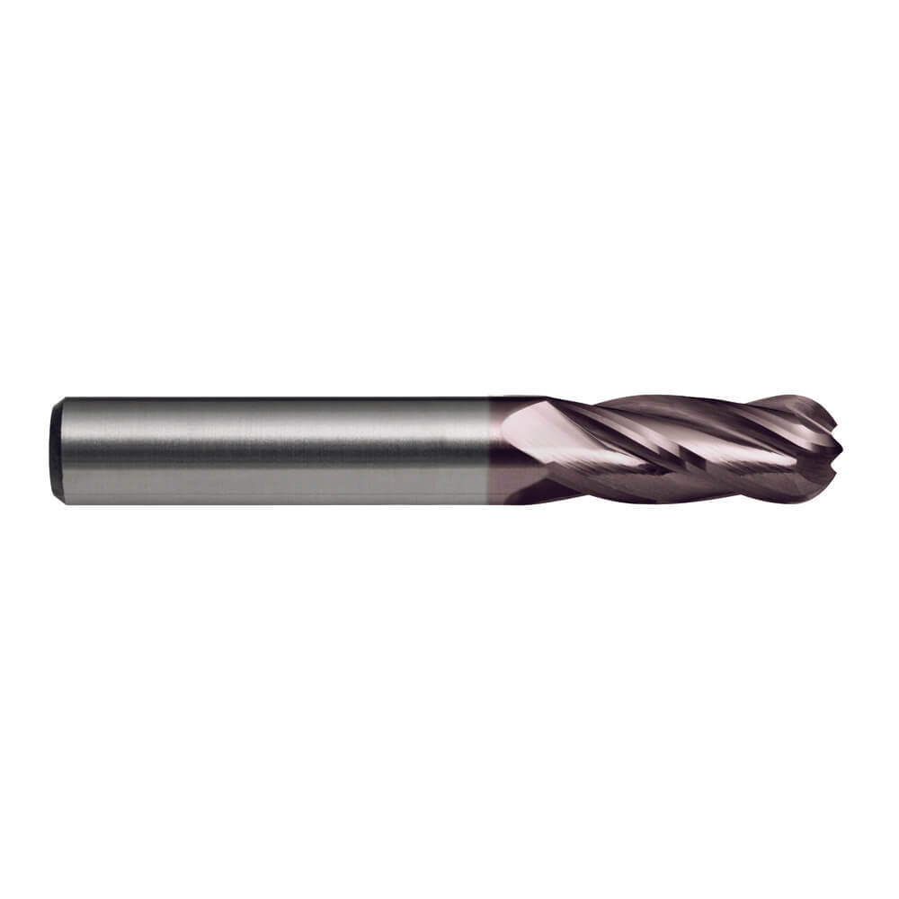 Sutton E6070450 4.5 x 6mm 4 Flute Ball Nose Endmill Carbide TiAlN Regular
