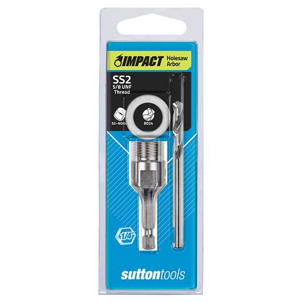 Sutton H112SS2 Impact Arbor Hole Saw 32 - 60mm