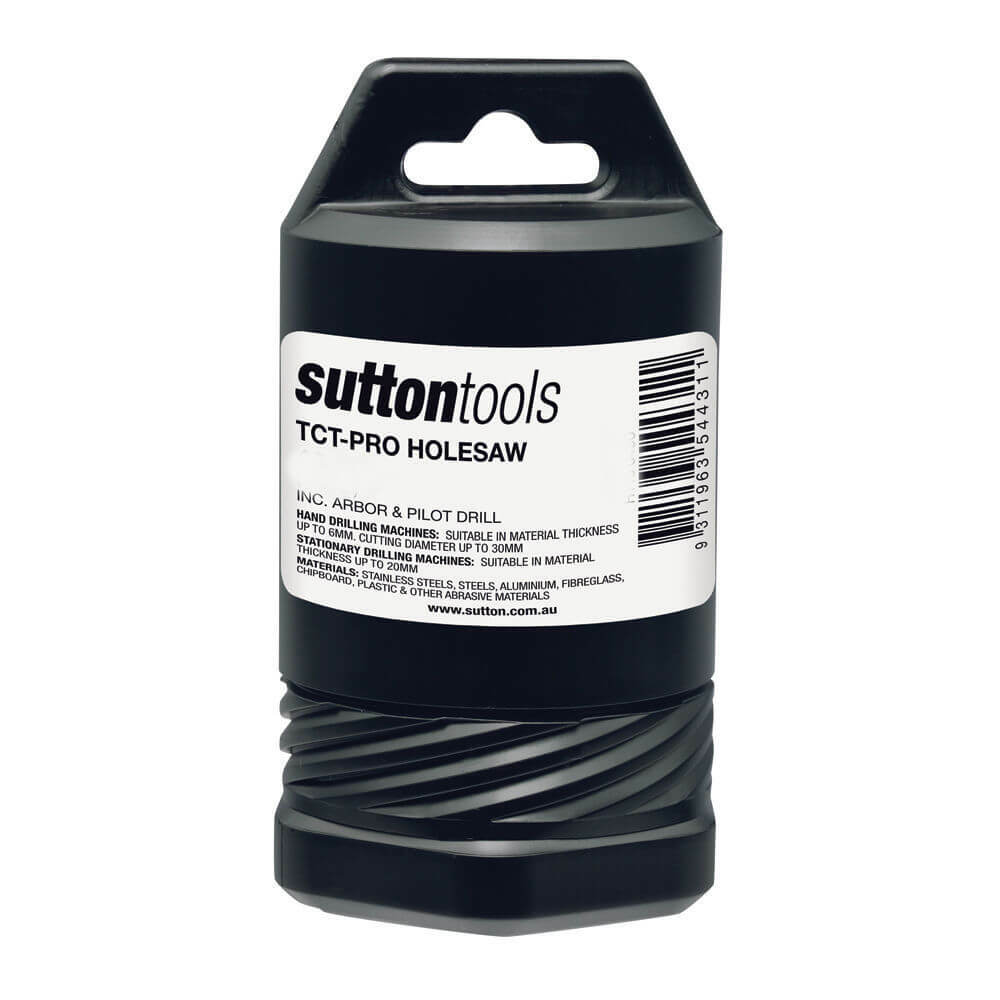 Sutton H113 TCT Pro Holesaw, Arbor, Pilot Drill - 19mm to 75mm - AIMS Industrial Supplies