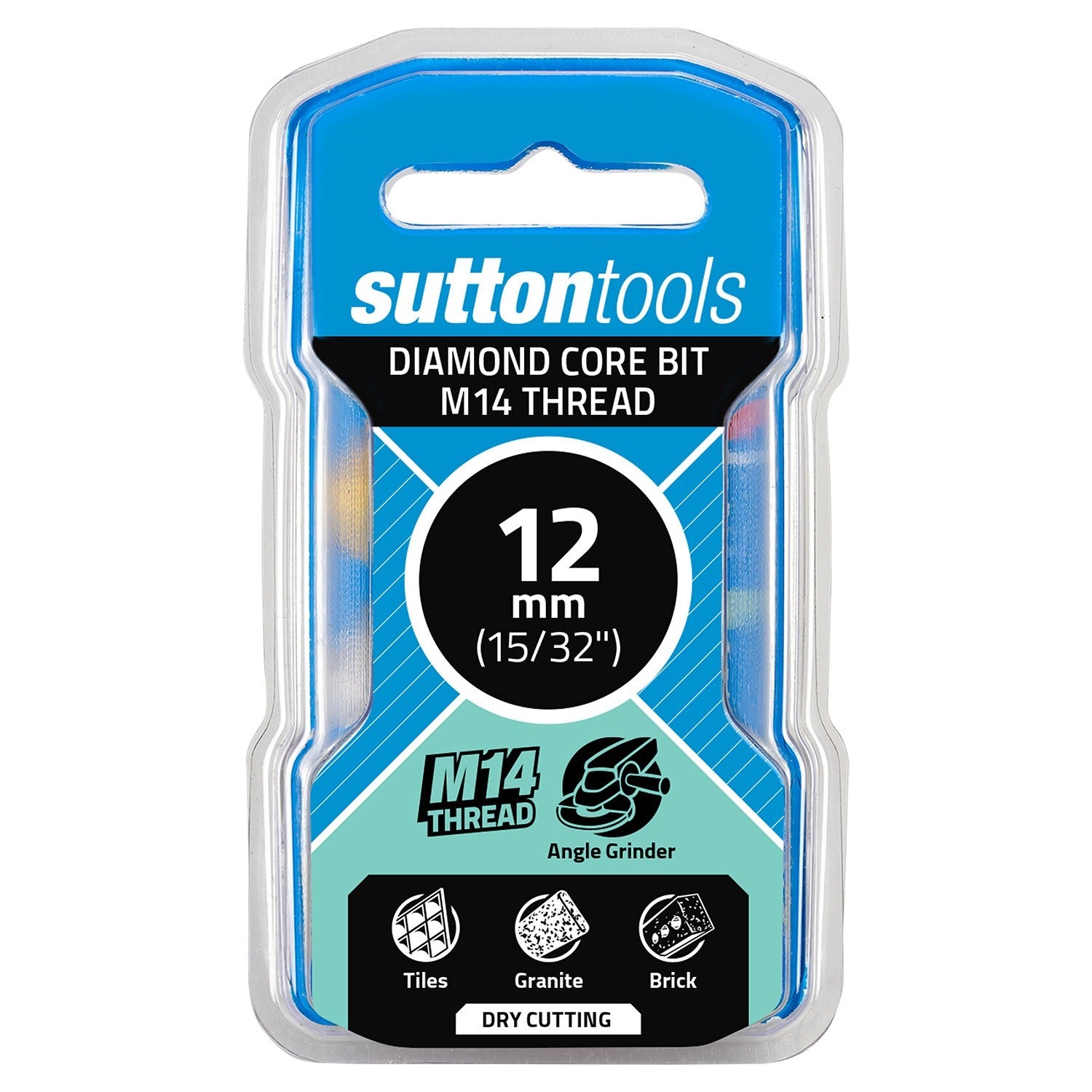 Sutton H1160120 12mm Diamond Hole Saw Core Bit M14