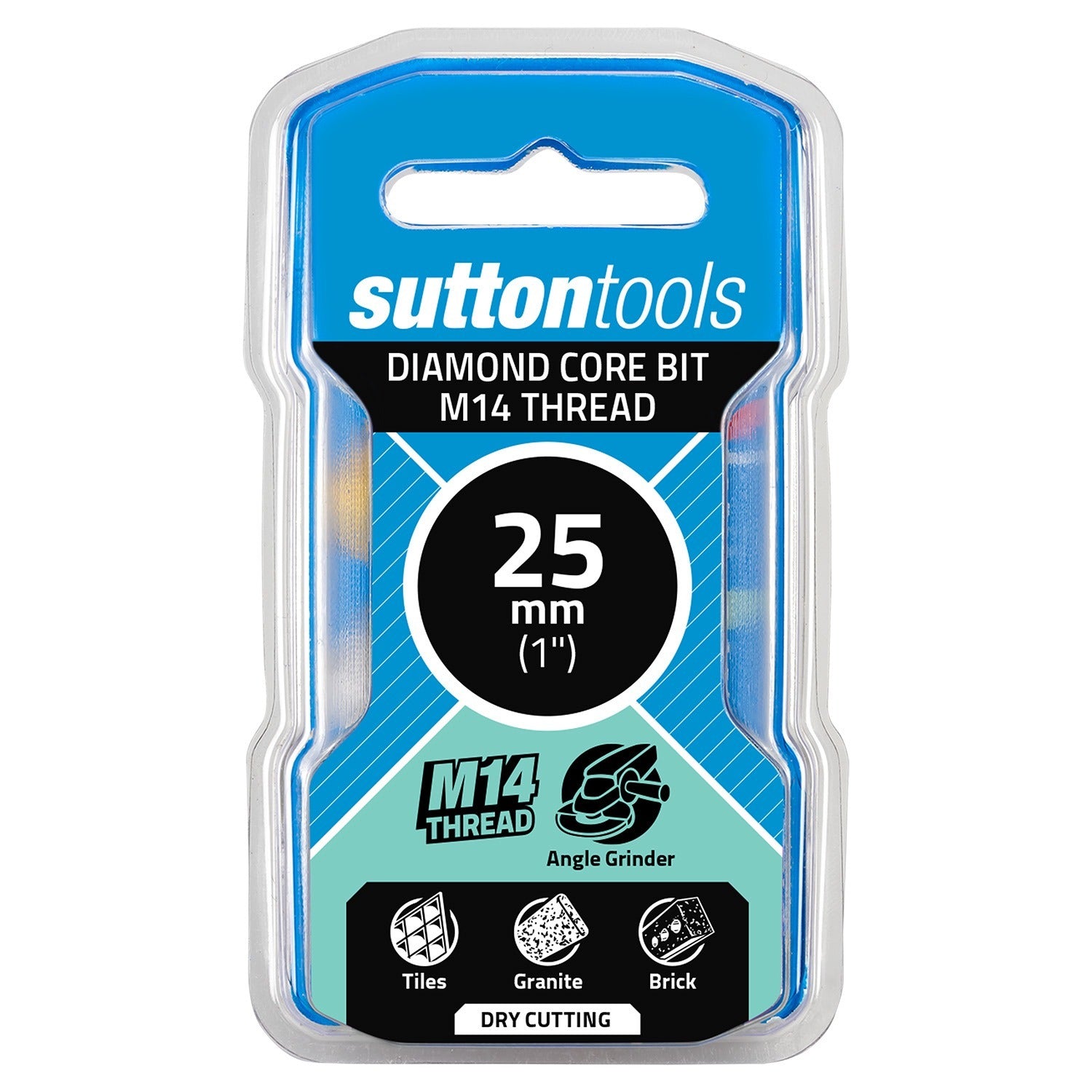 Sutton H1160250 25mm Diamond Hole Saw Core Bit M14