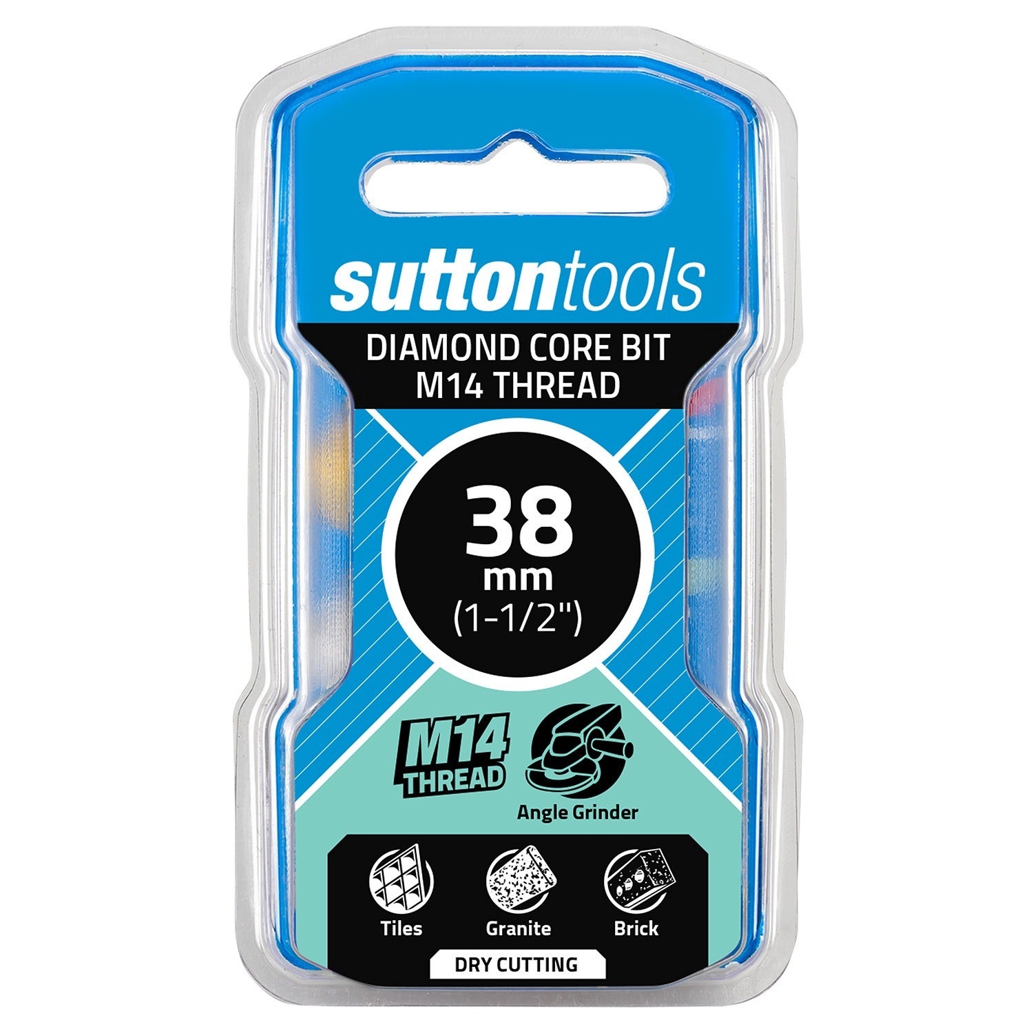 Sutton H1160380 38mm Diamond Hole Saw Core Bit M14