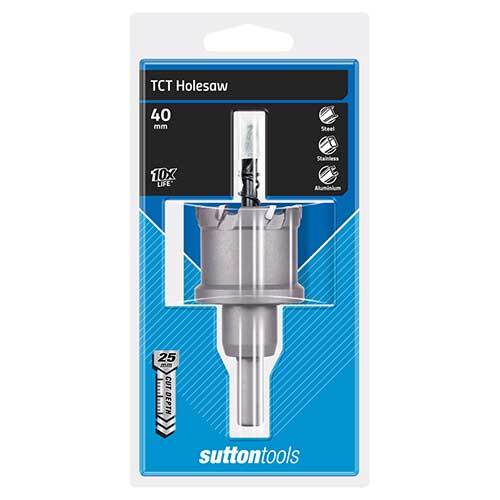 Sutton H1170400 40mm (1 9/16") TCT Hole saw 25mm Cutting Depth