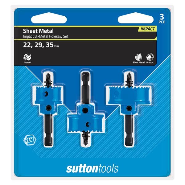 Sutton H119S3 Impact Bi-Metal HSS Hole Saw Pack of 31