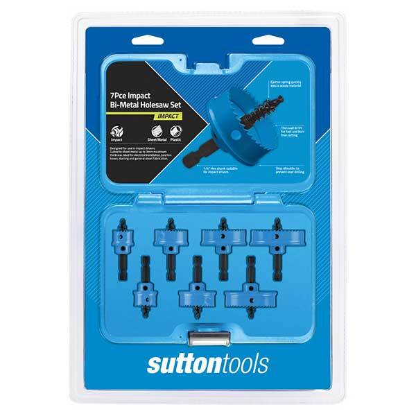 Sutton H119S7 Impact Bi-Metal HSS Hole Saw Pack of 71