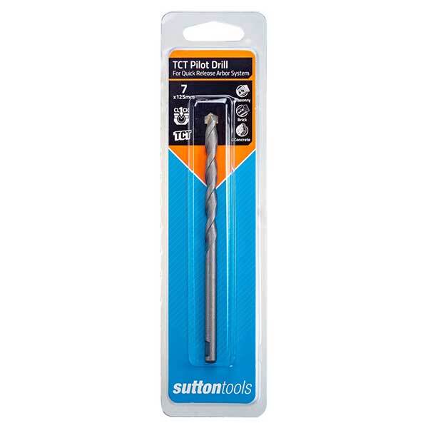 Sutton H1226206 125mm Quick Release Pilot Drill TCT Holesaw - AIMS Industrial Supplies
