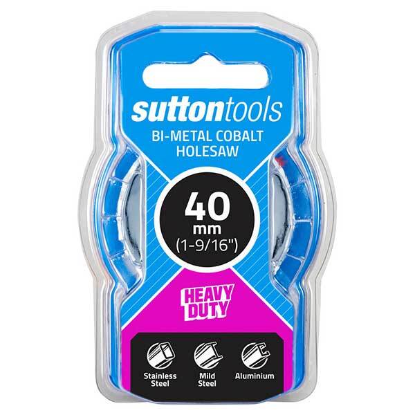 Sutton H1250400 40mm Bi-Metal Cobalt Hole Saw