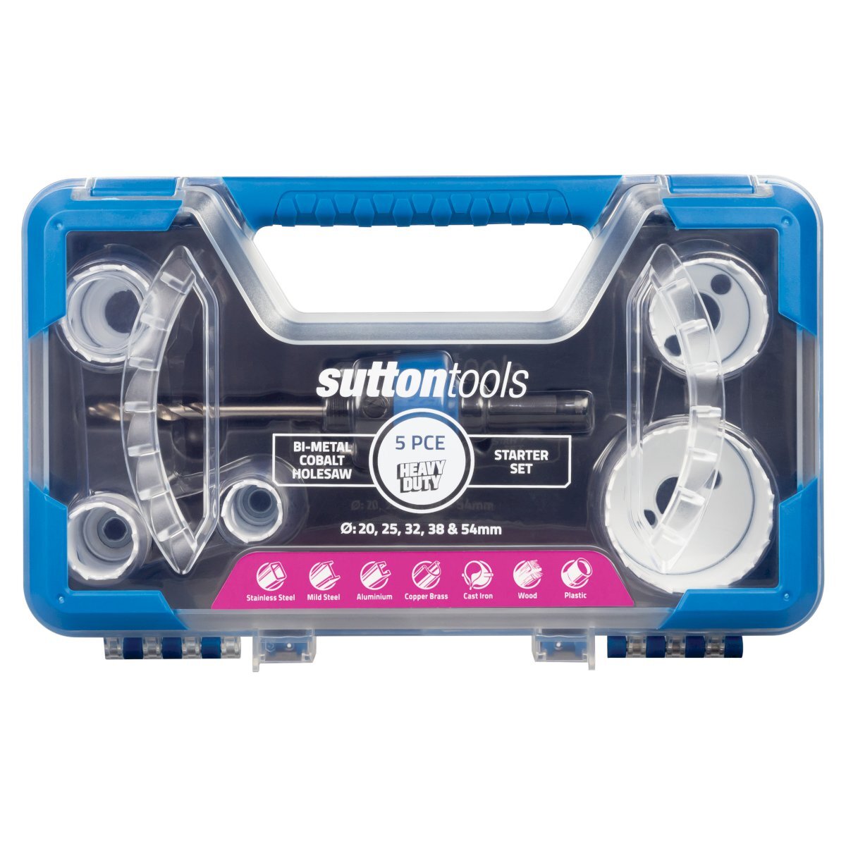 Sutton H125BM1 Bi-Metal Holesaw Cobalt M42 Starter Set, 5 Pieces1
