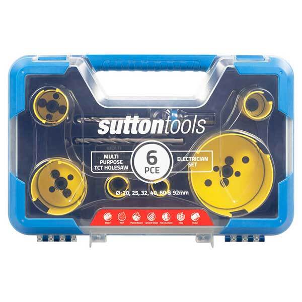 Sutton H127MP9 Multi-Purpose TCT Electrician Hole Saw Set Pack of 61