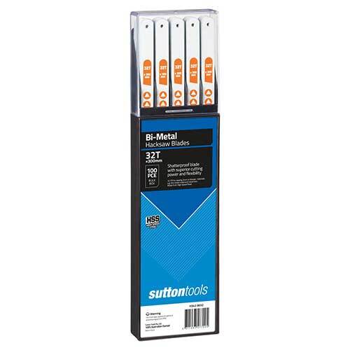 Sutton H3420032 300 mm Hacksaw Blade 32 TPI Bi-Metal HSS Pack of 100