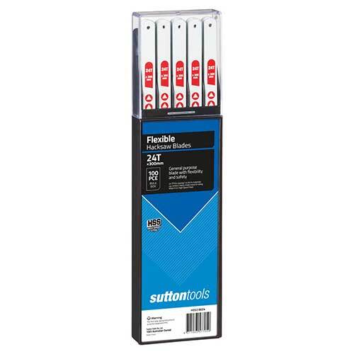 Sutton H3520024 300 mm Hacksaw Blade 24 TPI Flexible HSS Pack of 100