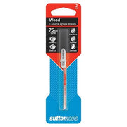 Sutton H4300752 Jigsaw Blade Wood Curved Clean Cut 75mm 19 TPI 2 Pack - AIMS Industrial Supplies