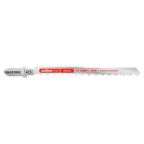 Sutton H4331002 Jigsaw Blade Wood Double Edged 100mm 10 TPI 2 Pack - AIMS Industrial Supplies
