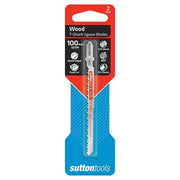 Sutton H4331002 Jigsaw Blade Wood Double Edged 100mm 10 TPI 2 Pack - AIMS Industrial Supplies
