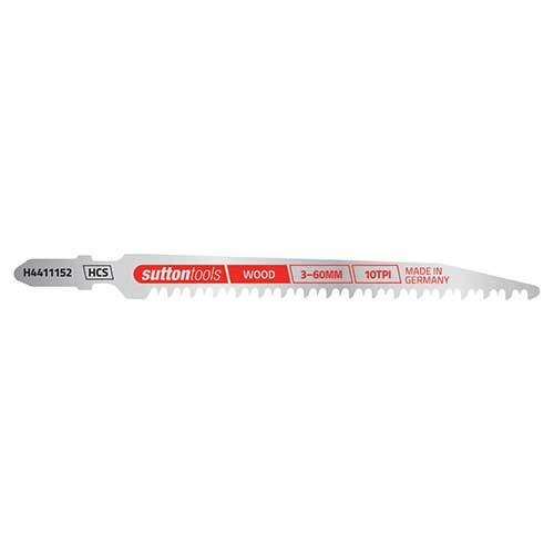 Sutton H4411152 Jigsaw Blade Wood Extra Fine Cut 115mm 10 TPI 2 Pack - AIMS Industrial Supplies