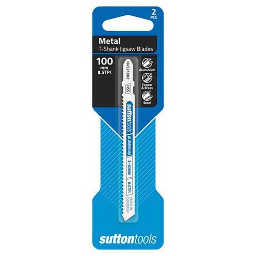 Sutton H4531002 Jigsaw Blade Metal Aluminium 100mm 8.5 TPI 2 Pack1