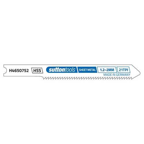 Sutton H4650752 Jigsaw Blade U-Shank Metal Sheet 75mm 21 TPI 2 Pack2