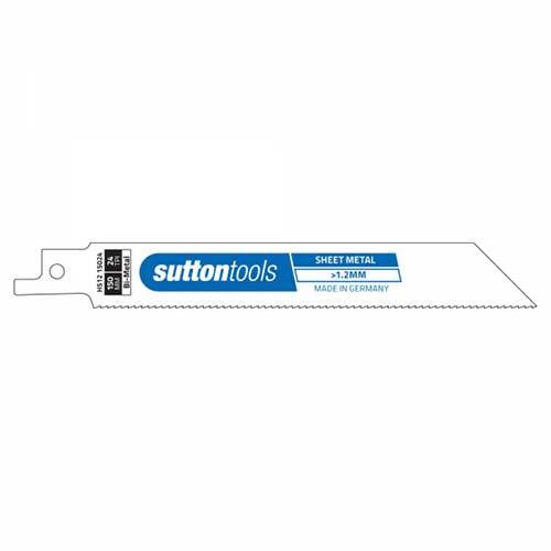 Sutton H51215024 150mm Sheet Metal Reciprocating Blade Dominator 24 TPI 2 Pack - AIMS Industrial Supplies