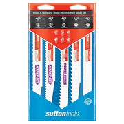 Sutton H5900005 225mm Reciprocating Blade Wood Set 5 Pieces1