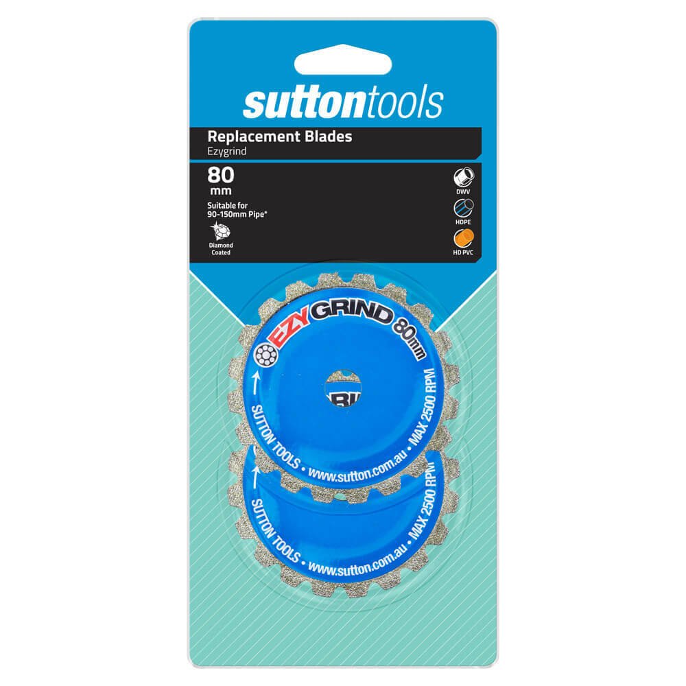 Sutton H601 EzyGrind Inside Pipe Cutter Replacement Blade PVC 2 piece - AIMS Industrial Supplies