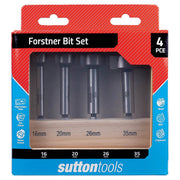 Sutton HCS Forstner Drill Bit Set (16mm, 20mm, 26mm, 35mm) - 4 Pieces - AIMS Industrial Supplies