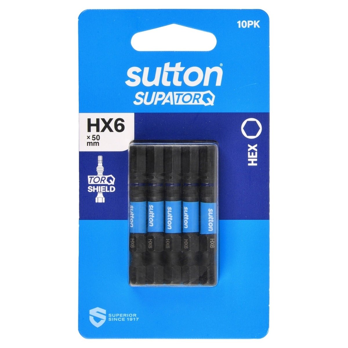 Sutton Hex Screwdriver Bit S206 Supatorq - AIMS Industrial Supplies