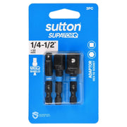 Sutton Hex To Socket Adaptor Bit Set S240 - AIMS Industrial Supplies