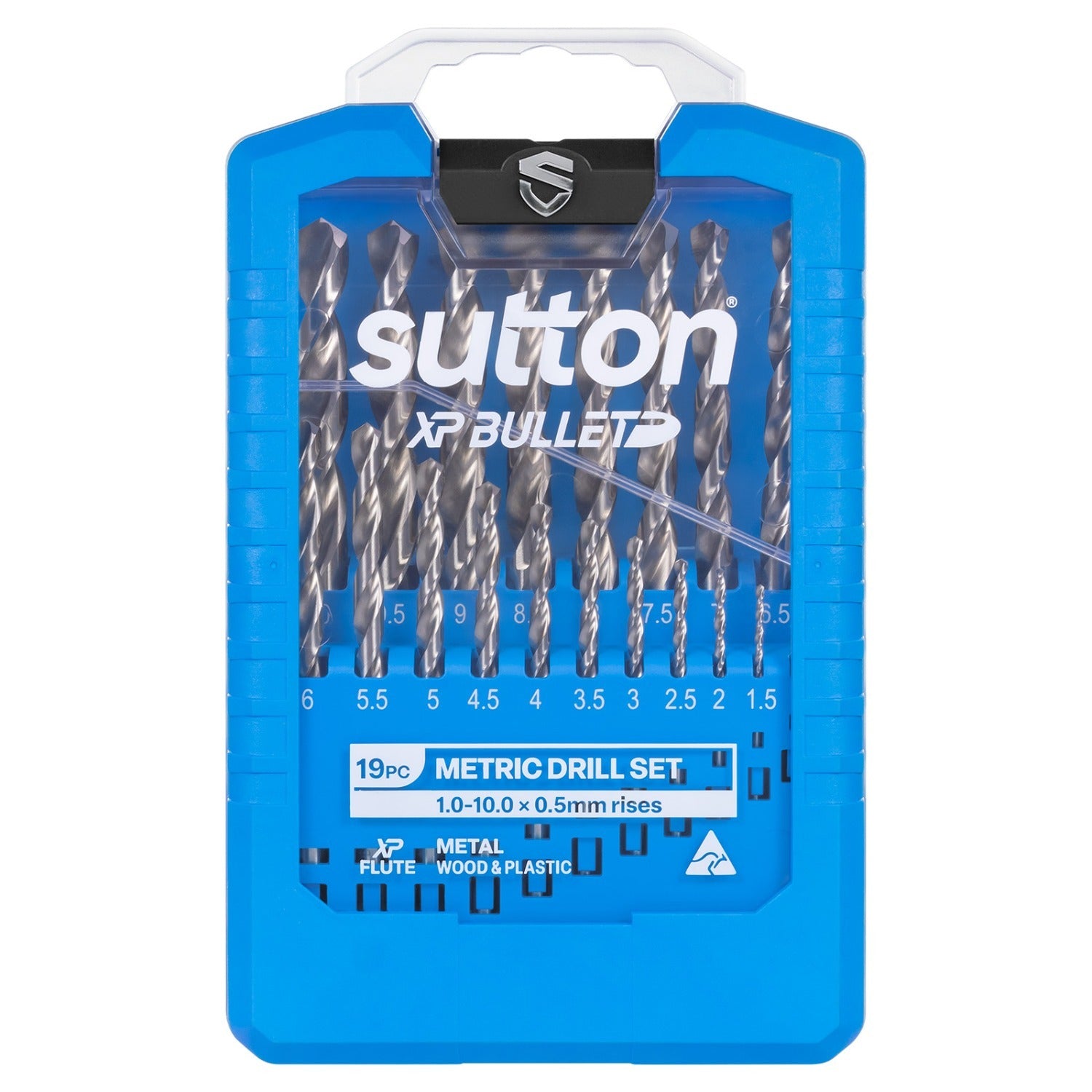 Sutton HSS Bright XP Bullet Jobber D220 Drill Bit Set 1 - 10mm, 19 Pcs